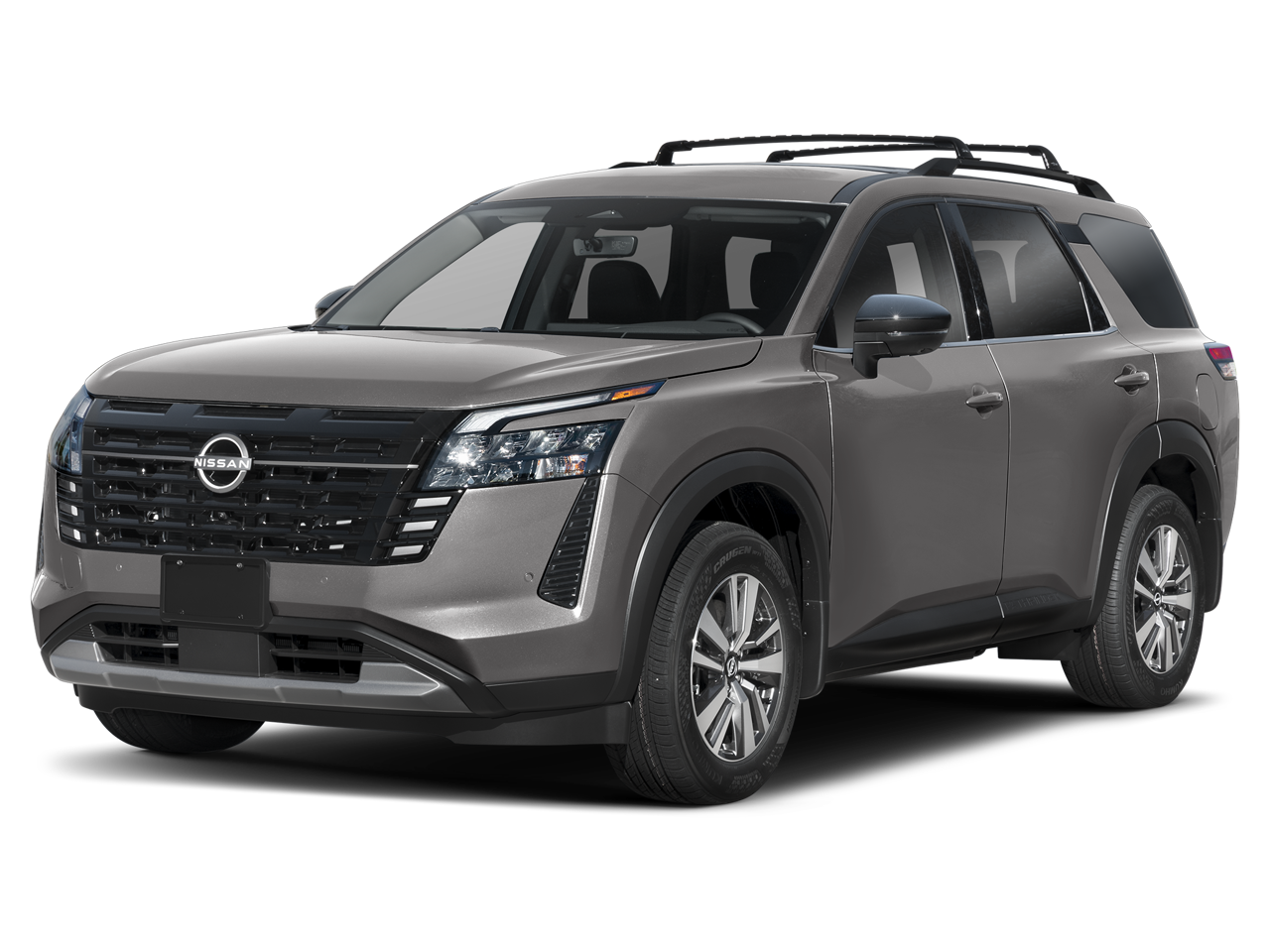 2026 Nissan Pathfinder SL in Gun Metallic — front three-quarter view