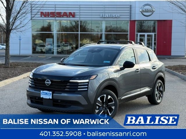 2026 Nissan Kicks SV in Gun Metallic — front three-quarter view