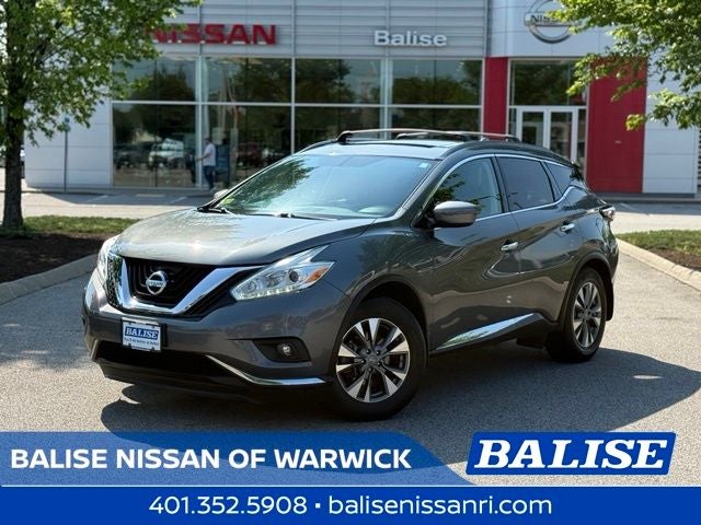 2017 Nissan Murano SV in Gun Metallic — front three-quarter view
